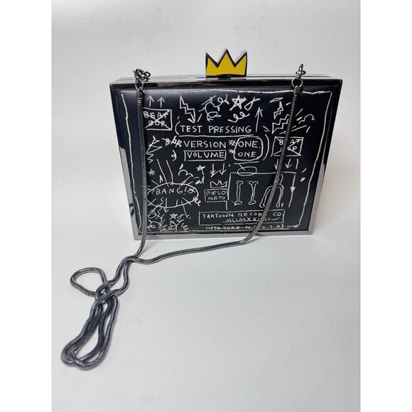Alice + Olivia Basquiat Beat Bop Bag Clutch Crossbody Rare $495 Limited Edition - Picture 1 of 13